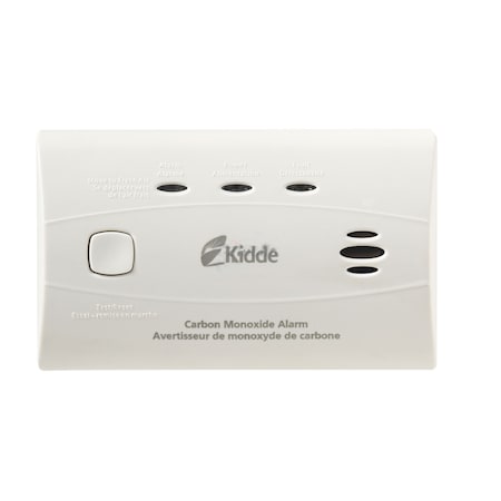 Rectangle White Carbon Monoxide Alarm Plastic